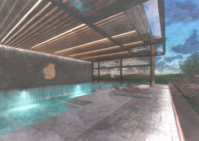 Propuesta de ampliación para piscina climatizada